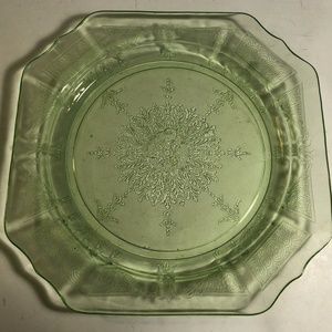 Federal Glass, Madrid Green dinner Plate, 8"